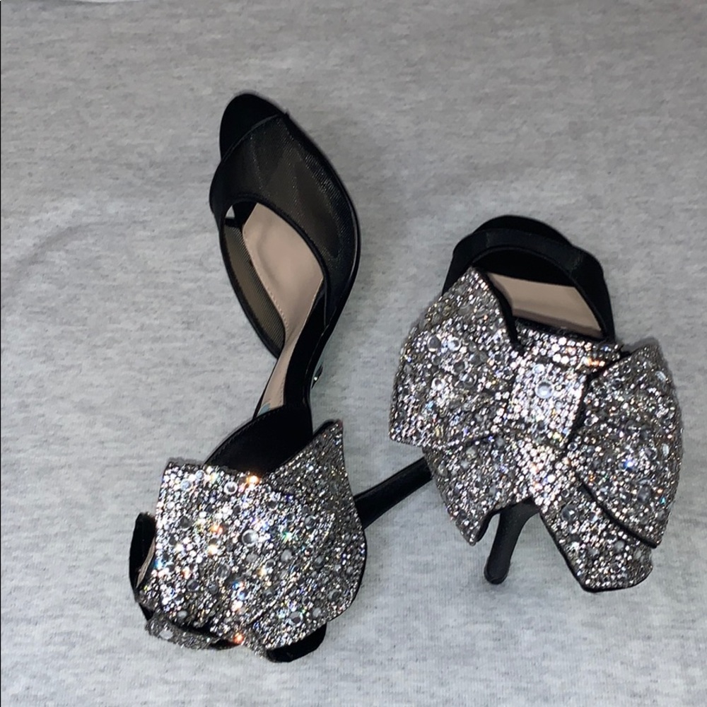 Black Mesh Betsey Johnson heels